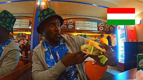 INSANE Kebab Burger and Onion Rings In Turkish Food Restaurant!! Hungary! 🇭🇺