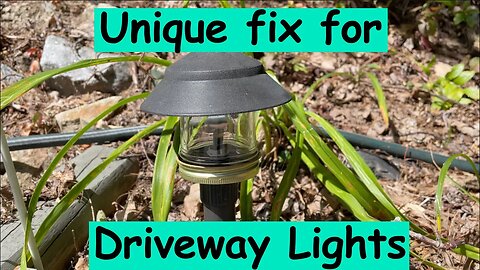 A unique way to fix driveway lights!