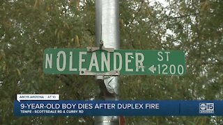 9-year-old dies after duplex fire in Tempe