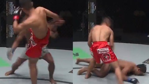 MMA Fighter Puts Opponent to Sleep with Record Breaking 21 Second Head Kick KO