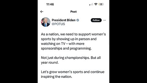 Supporting women’s sports, by letting men in??