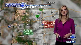 Temperatures continue in the 70s for Denver