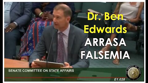 COMITÊ DO SENADO PARA ASSUNTOS DE ESTADO - O Dr. Ben Edwards arrasa a falsemia.