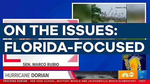 Senator Rubio Talks with First Coast News Jacksonville on Hurricane Dorian