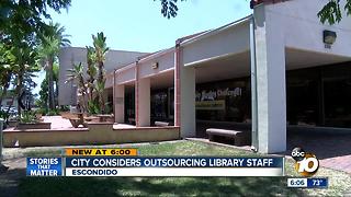 City considers outsourcing library staff