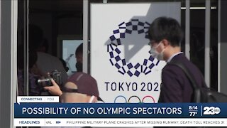 Possibility of no olympic spectators