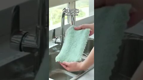 Kain Lap Dapur Meja Piring Anti Minyak Microfiber Kitchen Towel Serbaguna Serap Air Cleaning Cloth