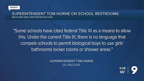 Superintendent Tom Horne on school restrooms