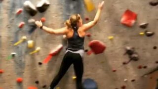 Climber's epic dyno fail