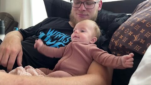 10 Week Old Baby and Dad