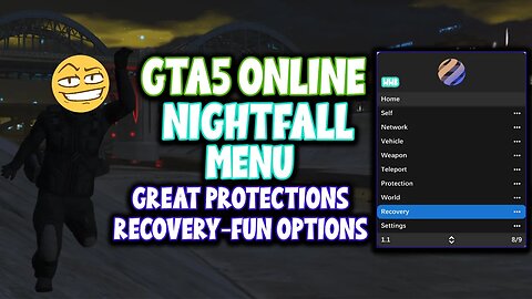 Nightfall GTA Mod Menu (Paid) | GTA 5 [1.67] | Great Protections & Fun & More | Showcase