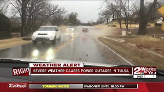 Severe Weather Causes Power Outages in Tulsa