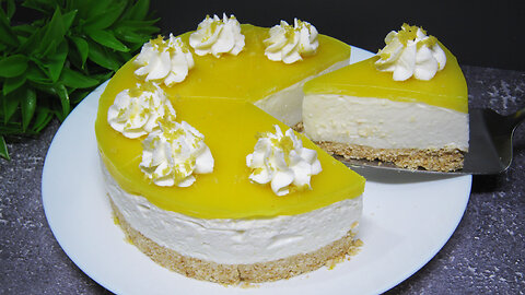 No Bake Lemon Cheesecake New York | Melts in your mouth