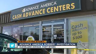 Check-cashing business robbed