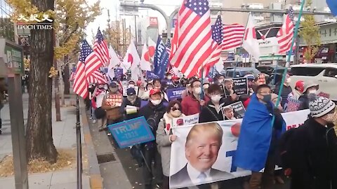 Japanese Rally for Donald Trump!!!