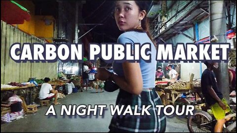 [4K CEBU🇵🇭] CARBON MARKET | Night Scene | PHILIPPINES | Walk Tour | Munky Explores