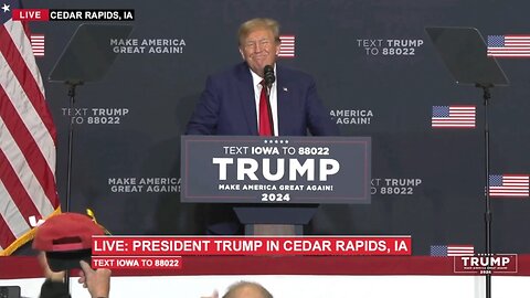 President Donald J. Trump' Live In Cedar Rapids IOWA Dec. 2nd, 2023