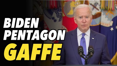 Biden forgets what the Pentagon is called & who is his Secretary of Defense