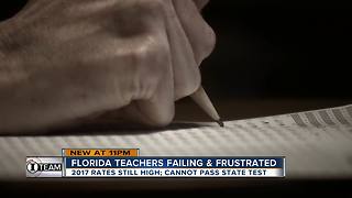 Florida teachers still flunking state exam at high rates