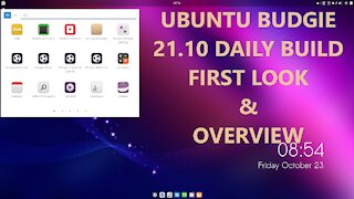 Ubuntu Budgie 21.10 Daily Build - First Look & Quick Overview