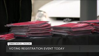Voter registration event being held Monday in Milwaukee