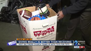Union Baptist Church and Marine Corp give 1,000 toys to families