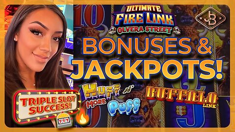 Bonuses & Jackpots: Triple Slot Success on Buffalo, Firelink and Huff n' Puff! 🎰🔥