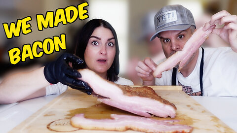 Brits Try to Make [AMERICAN HOMEMADE BACON] for the first time!