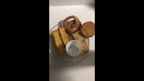 Homemade snacks and drink