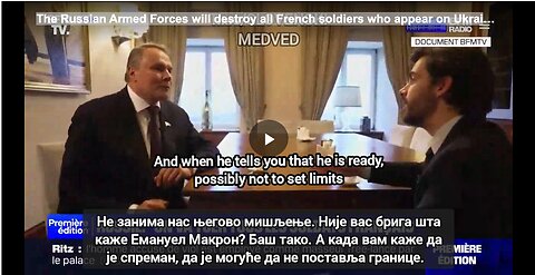 The Russian Armed Forces will destroy all French soldiers who appear on Ukrainian soil