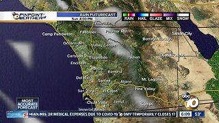 10News Pinpoint Weather for Sun. Mar. 29, 2020