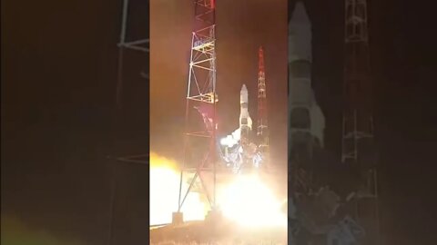 Carrying two military satellites Soyuz-2.1b rocket blasts off from Plesetsk spaceport