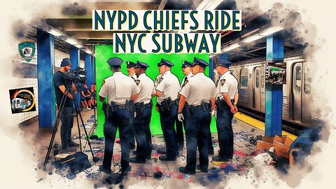 NYPD Chiefs Ride NYC Subway AKA Clowns On The Train