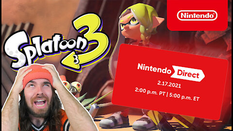 Nintendo Direct 2/17/2021 REACTION! Splatoon 3, Mario Golf Super Rush, Skyward Sword HD!!