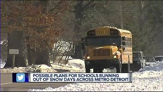 Possible plans for schools running out of snow days across metro Detroit