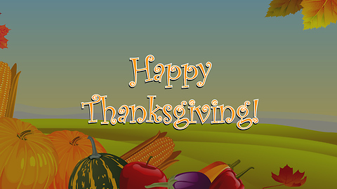Happy Thanksgiving Greeting Card 1