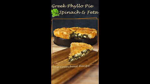Greek Phyllo Pie 🥧 - Spinach & Feta🍃