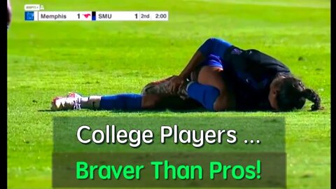 College Players... Braver Than Pros!