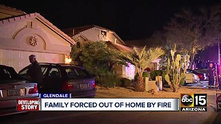 Family escapes 1st alarm house fire in Glendale