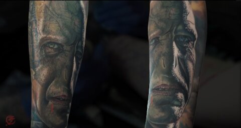 Tattoo Timelapse | Voldemort Tattoo | Hyper Realistic Color Portrait