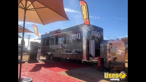 Well Equipped - 2020 22' Barbecue Food Concession Trailer with 8' Porch for Sale in California