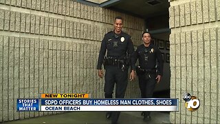 SDPD officers buy shoplifting suspect clothes