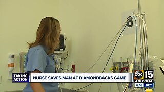 Nurse provides CPR to unresponsive Fan at D-backs game