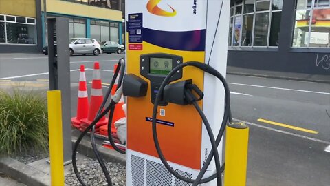 New 75kW EV Charger, Z Energy Vivian St, Wellington