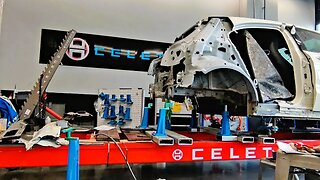 Mercedes-Benz AMG A45 accident repair. Rear end reconstruction
