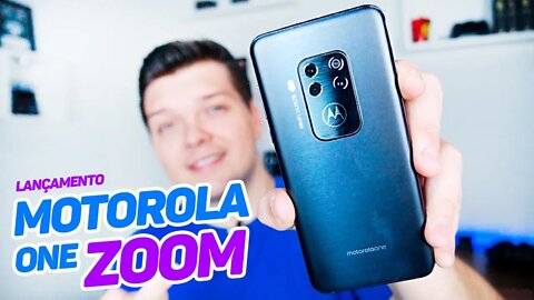 4 CÂMERAS e LED! Motorola One Zoom - Unboxing e Primeiras Impressões