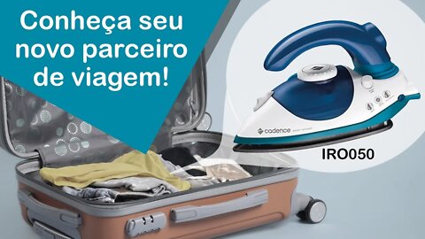 Mini Ferro a vapor IRO050 Bivolt Portátil Cadence - Perfeito para sua viagem!