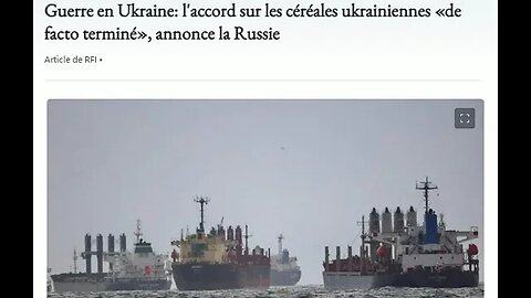 Guerre en Ukraine: l'accord sur les céréales ukrainiennes «de facto terminé», annonce la Russie