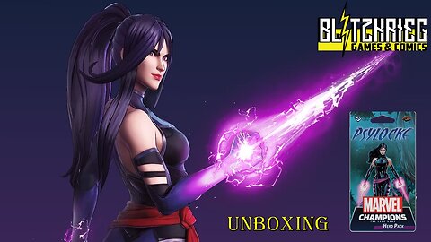 Marvel Champions: Psylocke Hero Deck Unboxing Card Game X-Force