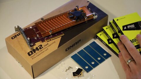 Setting up the QNAP QM2-4P-384 SSD PCI-e Expansion Card with 4x SSD drives